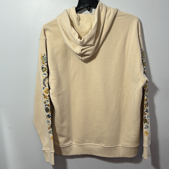 NWT Men’s Scotch & Soda Cream Hoodie with Embroidered Sleeves in Size L - Picture 10 of 16